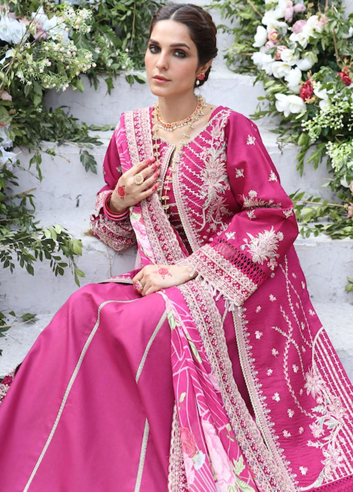 Palash By Eleshia Embroidered Lawn Suits Unstitched 3 Piece ELS23Z GUL-E-RAANA - Summer Collection