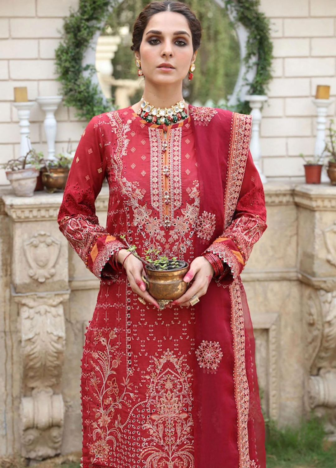 Palash By Eleshia Embroidered Lawn Suits Unstitched 3 Piece ELS23Z MARJAAN - Summer Collection