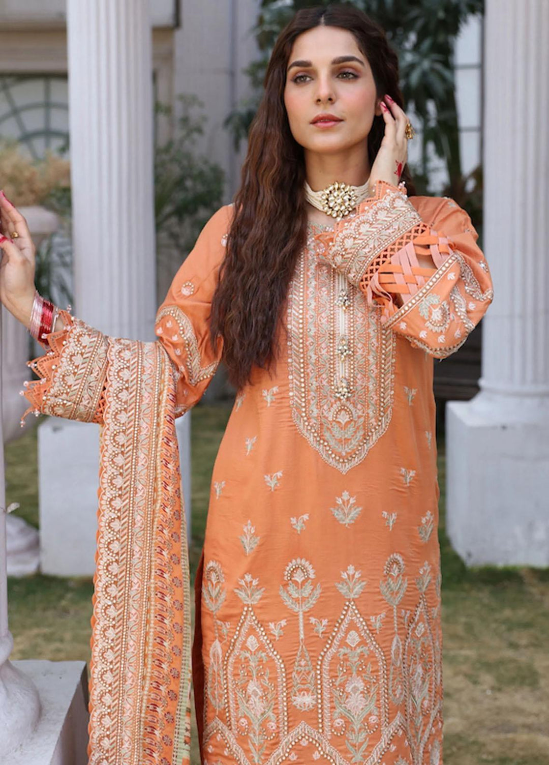 Palash By Eleshia Embroidered Lawn Suits Unstitched 3 Piece ELS23Z MEHRZAD - Summer Collection
