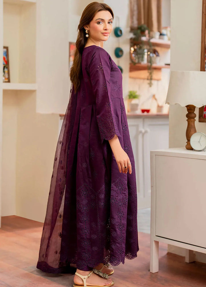 Panache Apparel Pret Embroidered Cambric 3 Piece Suit Flux