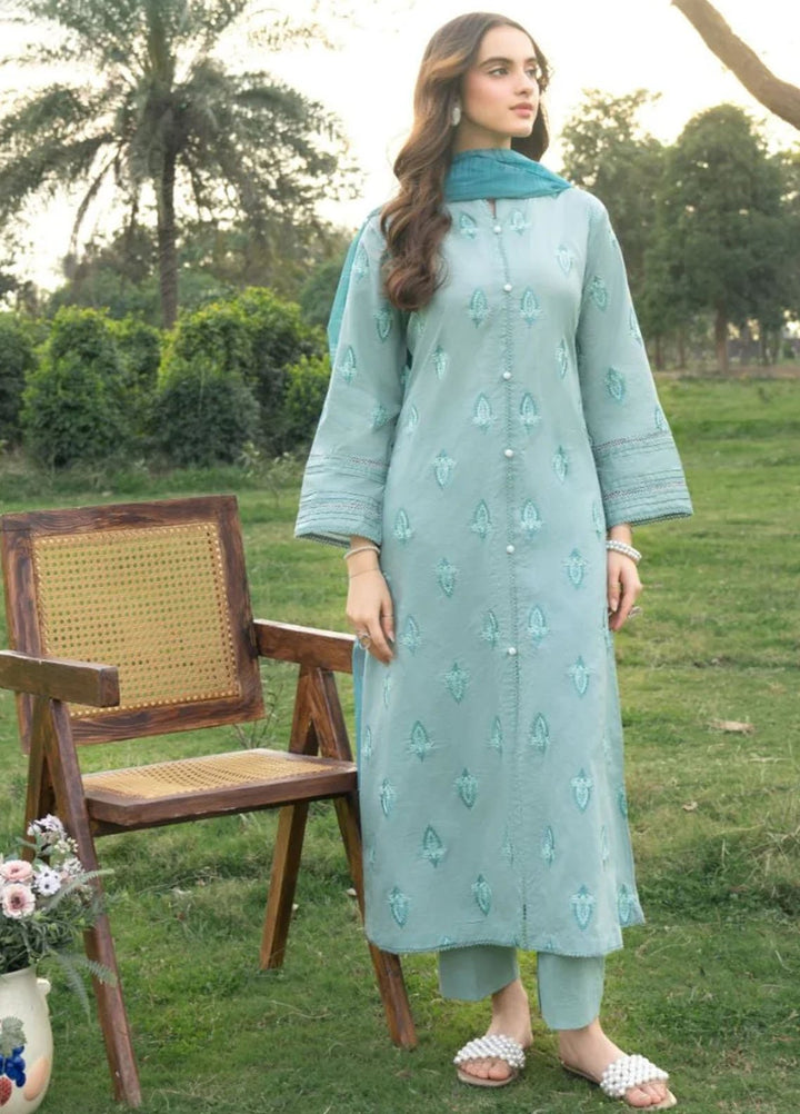 Panache Apparel Pret Embroidered Cotton Lawn 3 Piece Suit Mirage