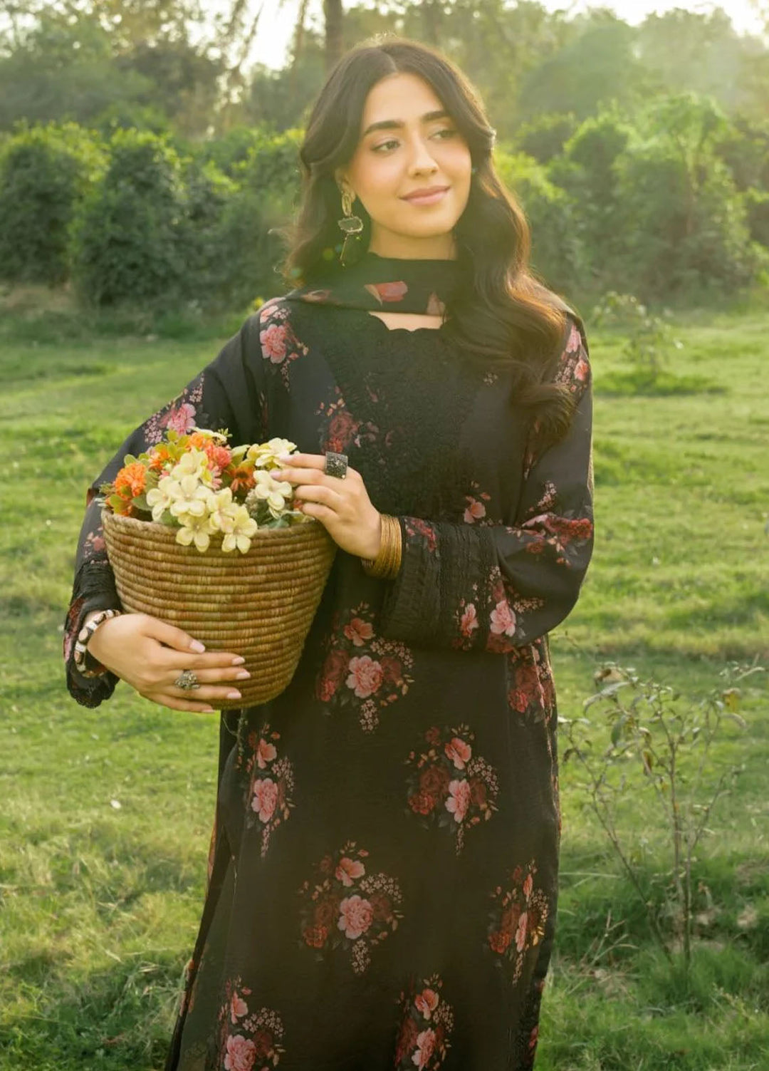 Panache Apparel Pret Embroidered Cotton Lawn 3 Piece Suit Nocturne