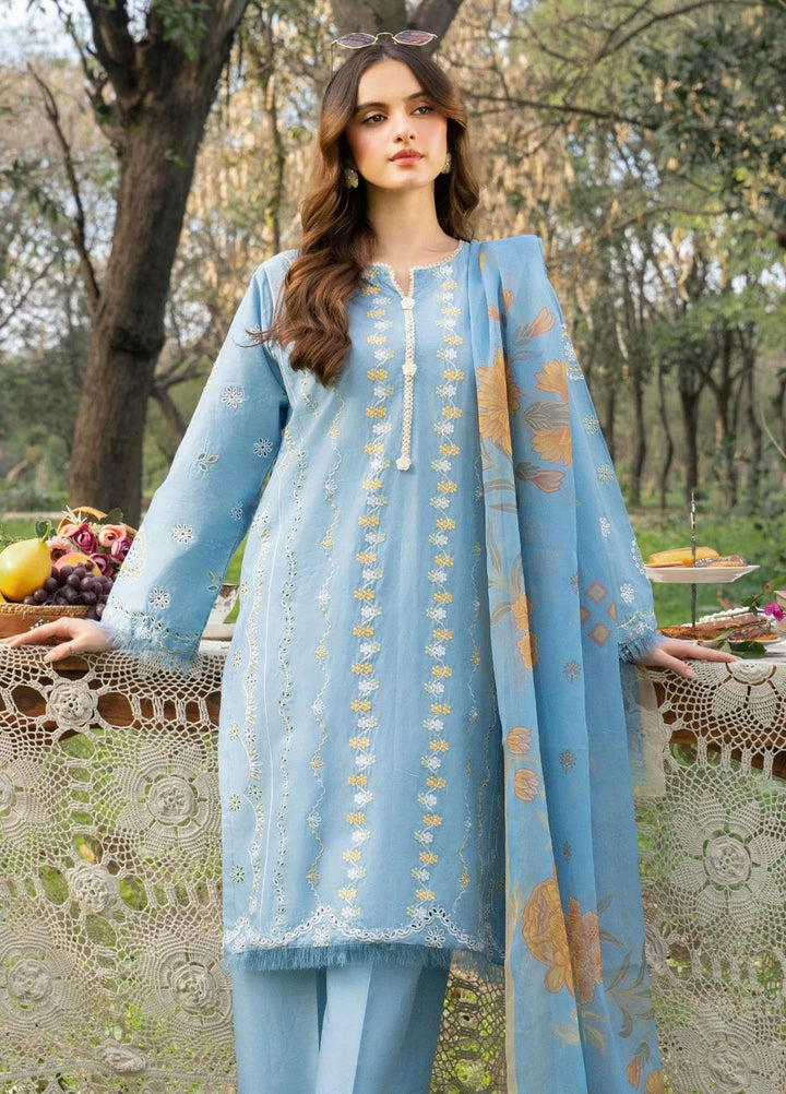 Panache Apparel Pret Embroidered Cotton Lawn 3 Piece Suit Purity