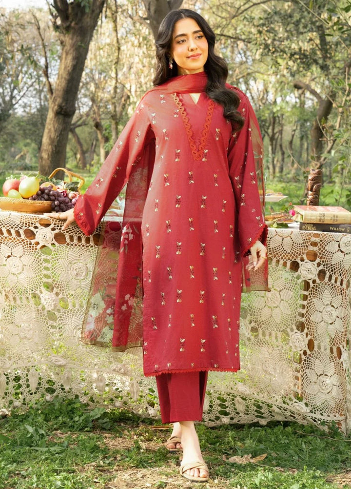 Panache Apparel Pret Embroidered Cotton Lawn 3 Piece Suit Reverie