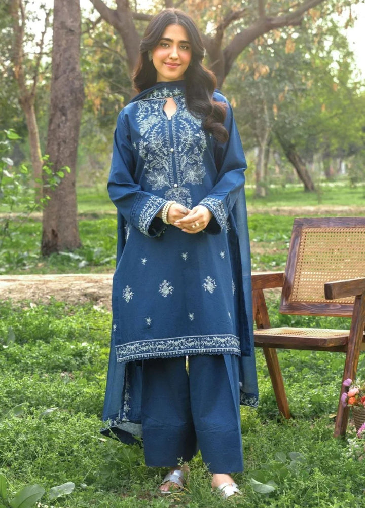Panache Apparel Pret Embroidered Cotton Lawn 3 Piece Suit Serenade