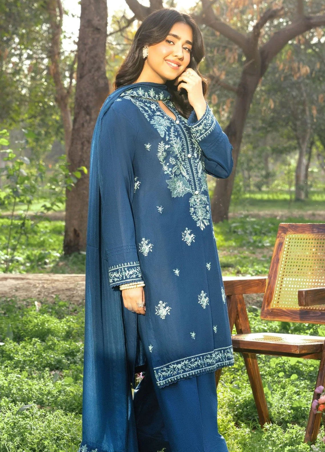 Panache Apparel Pret Embroidered Cotton Lawn 3 Piece Suit Serenade