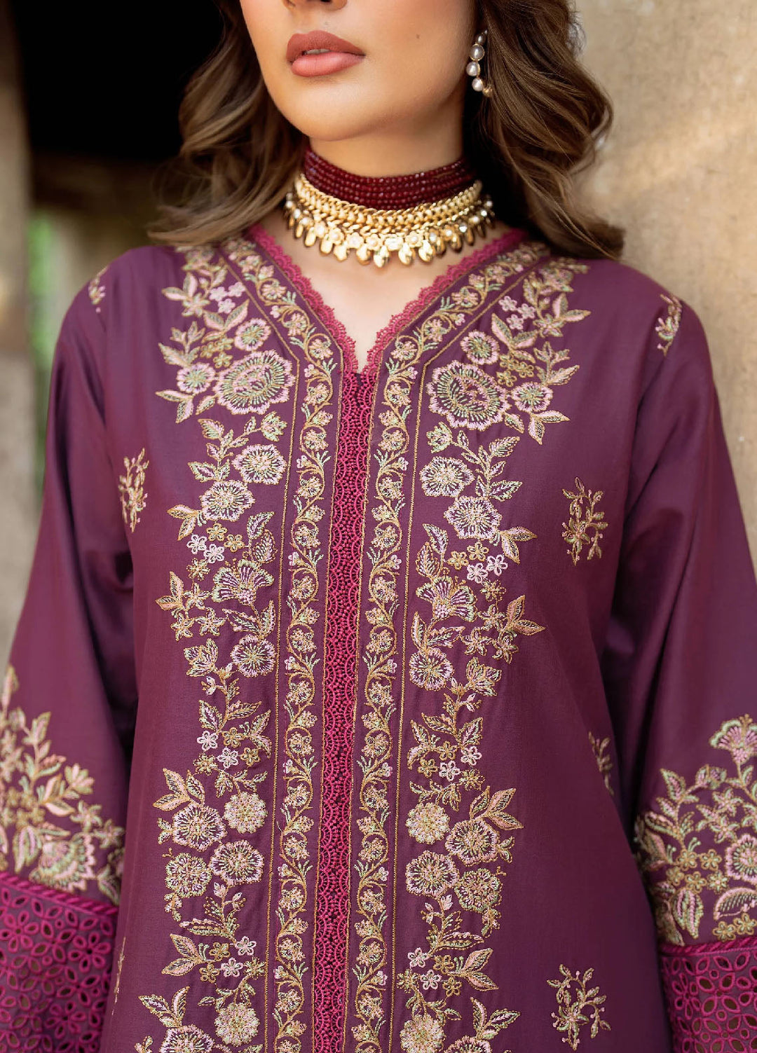 Panache Apparel Pret Embroidered Lawn 2 Piece Suit Almas