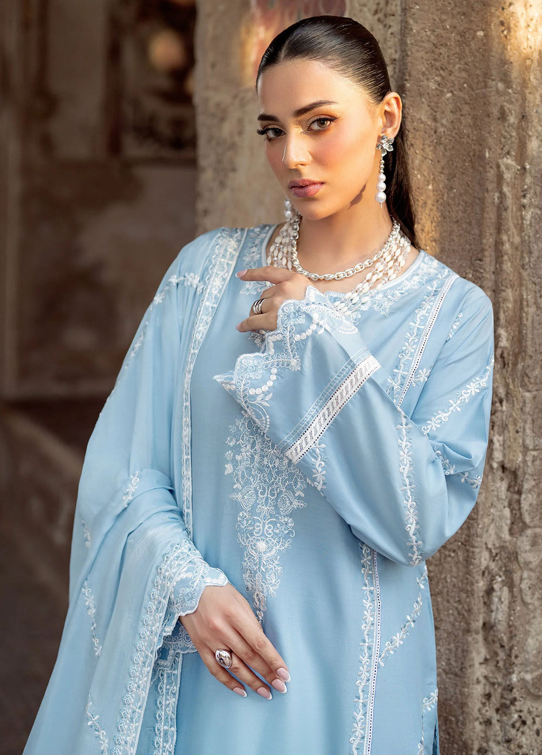 Panache Apparel Pret Embroidered Lawn 2 Piece Suit Badal