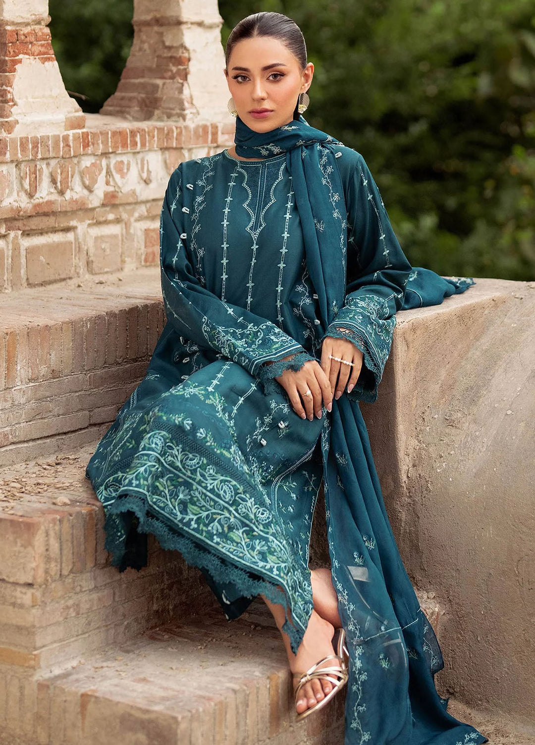 Panache Apparel Pret Embroidered Lawn 2 Piece Suit Fasana