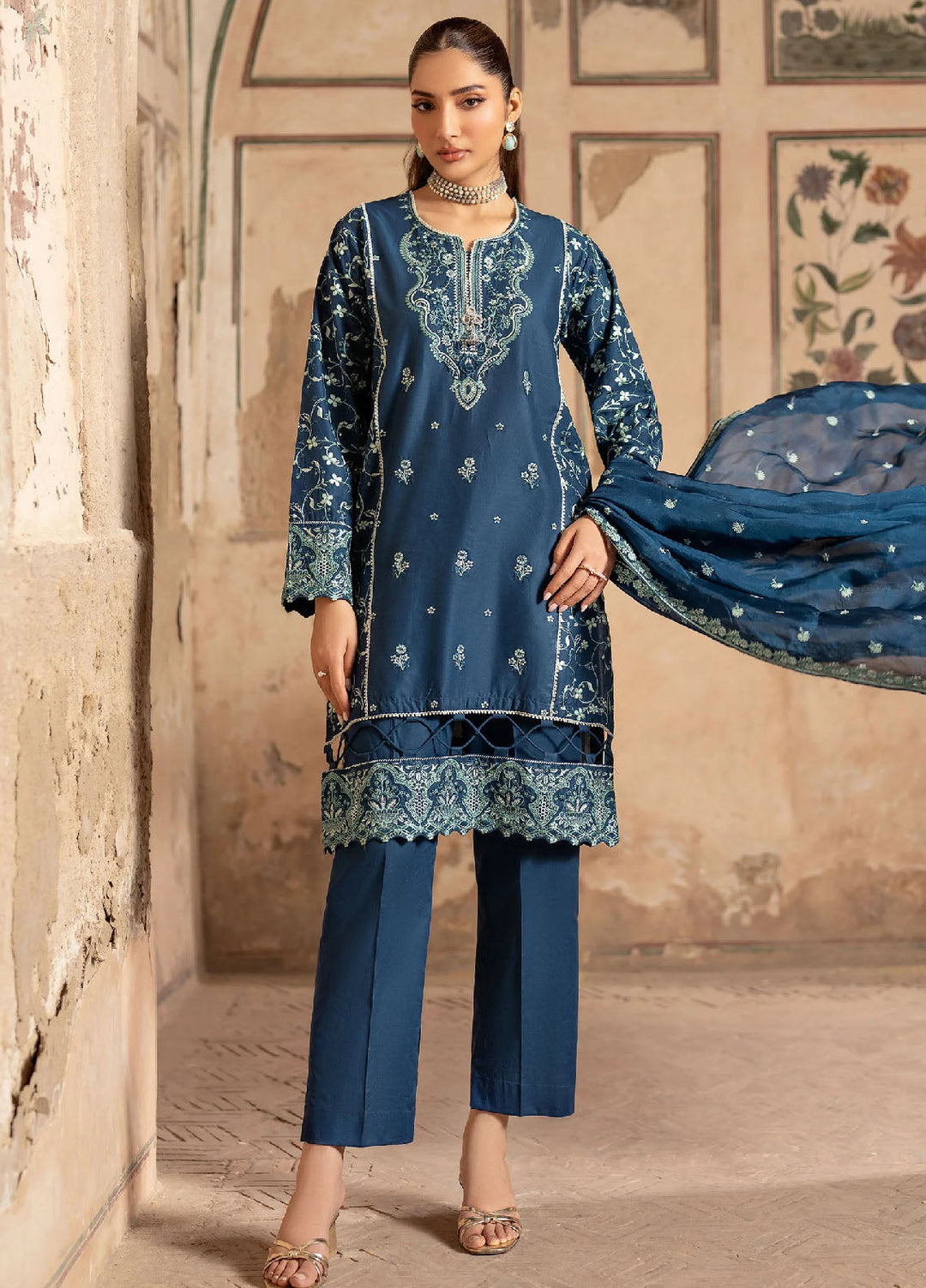 Panache Apparel Pret Embroidered Lawn 2 Piece Suit Gulzar