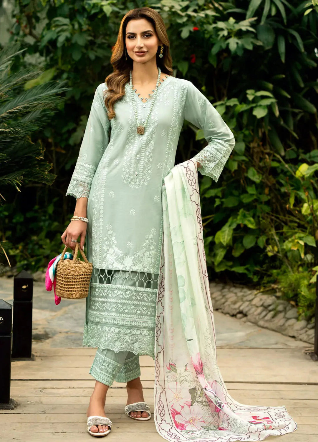 Panache Apparel Pret Embroidered Lawn 3 Piece Suit Jazmine