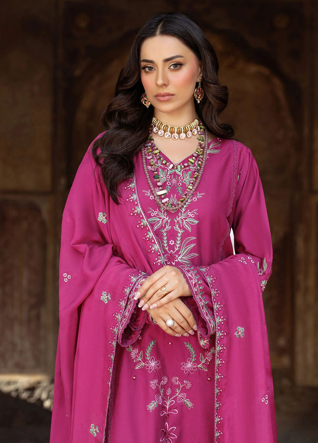 Panache Apparel Pret Embroidered Lawn 2 Piece Suit Nazakat