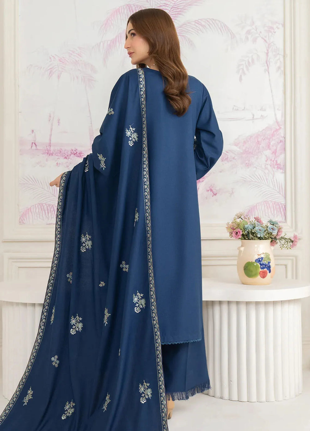 Panache Apparel Pret Embroidered Lawn 3 Piece Suit Frosted Dew