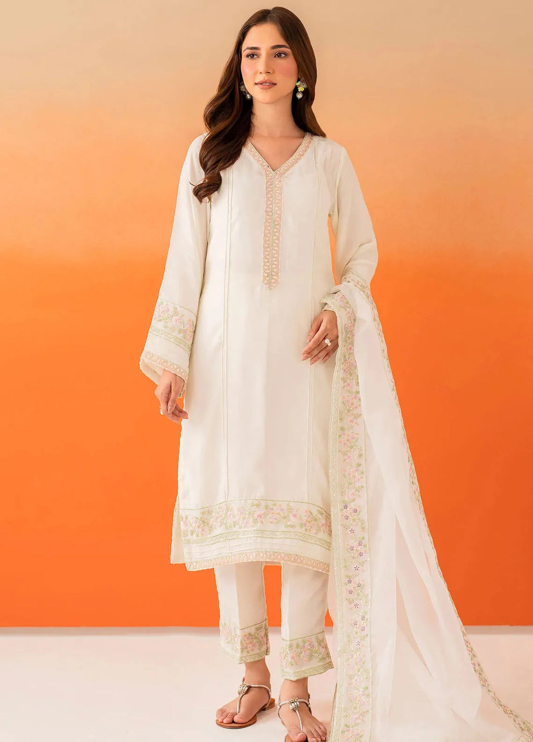 Panache Apparel Pret Embroidered Viscose 3 Piece Suit Nezhia