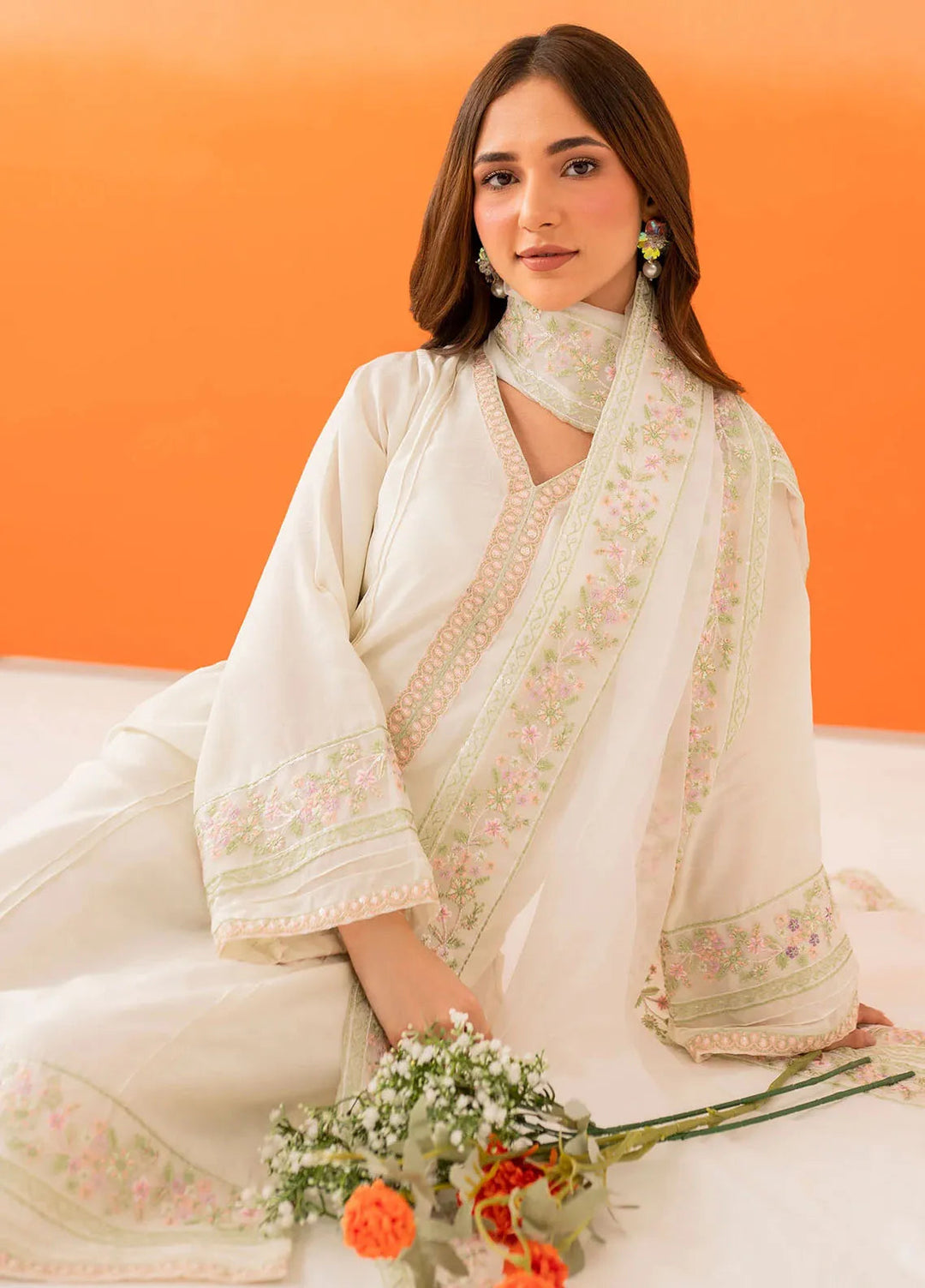 Panache Apparel Pret Embroidered Viscose 3 Piece Suit Nezhia