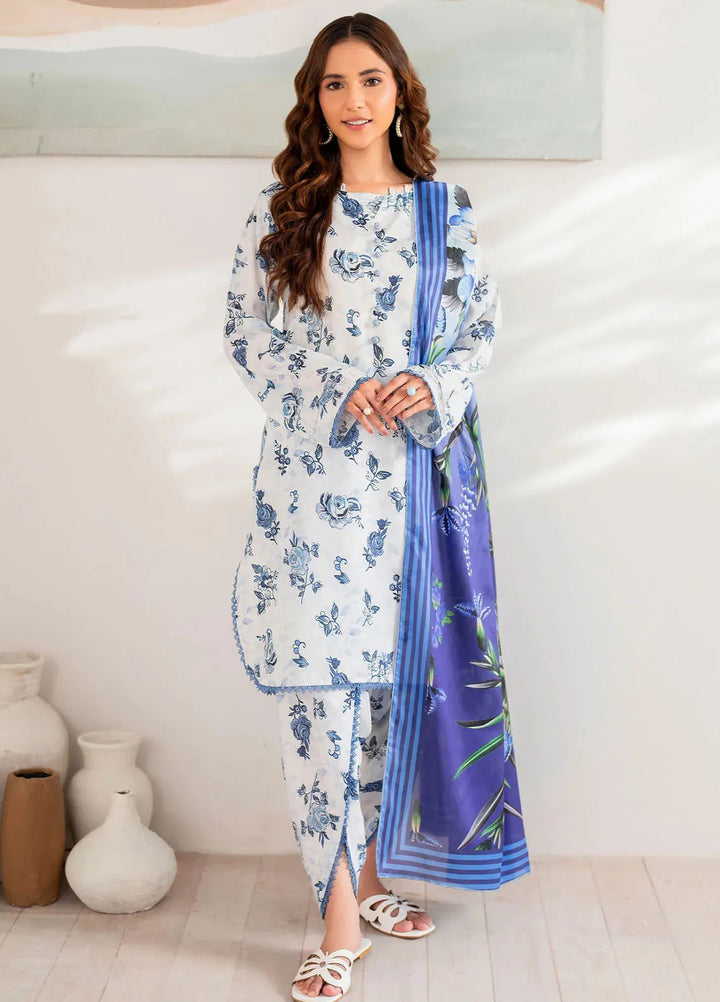Panache Apparel Pret Printed Cambric 3 Piece Suit Drift