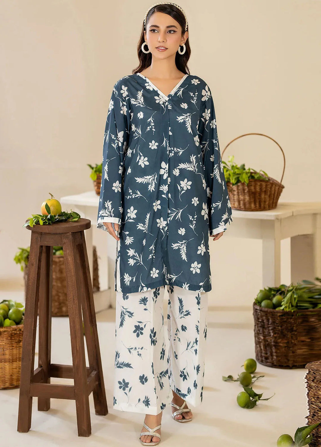 Panache Apparel Pret Printed Crepe 2 Piece Suit Eclat