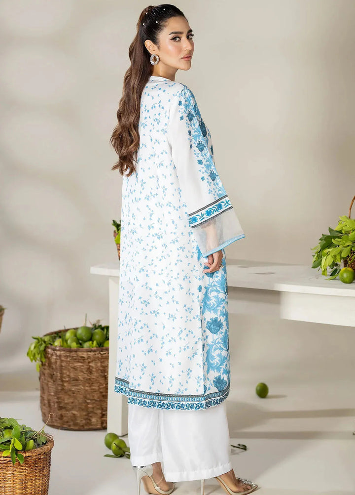 Panache Apparel Pret Printed Crepe 2 Piece Suit Lake