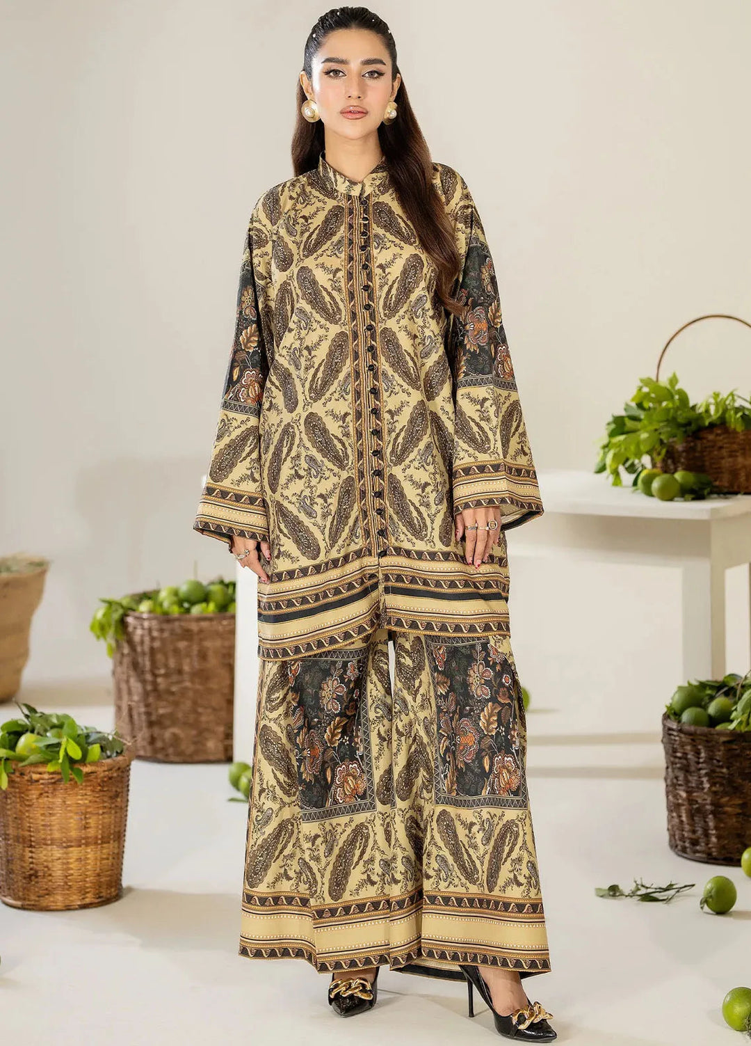 Panache Apparel Pret Printed Crepe 2 Piece Suit Solace