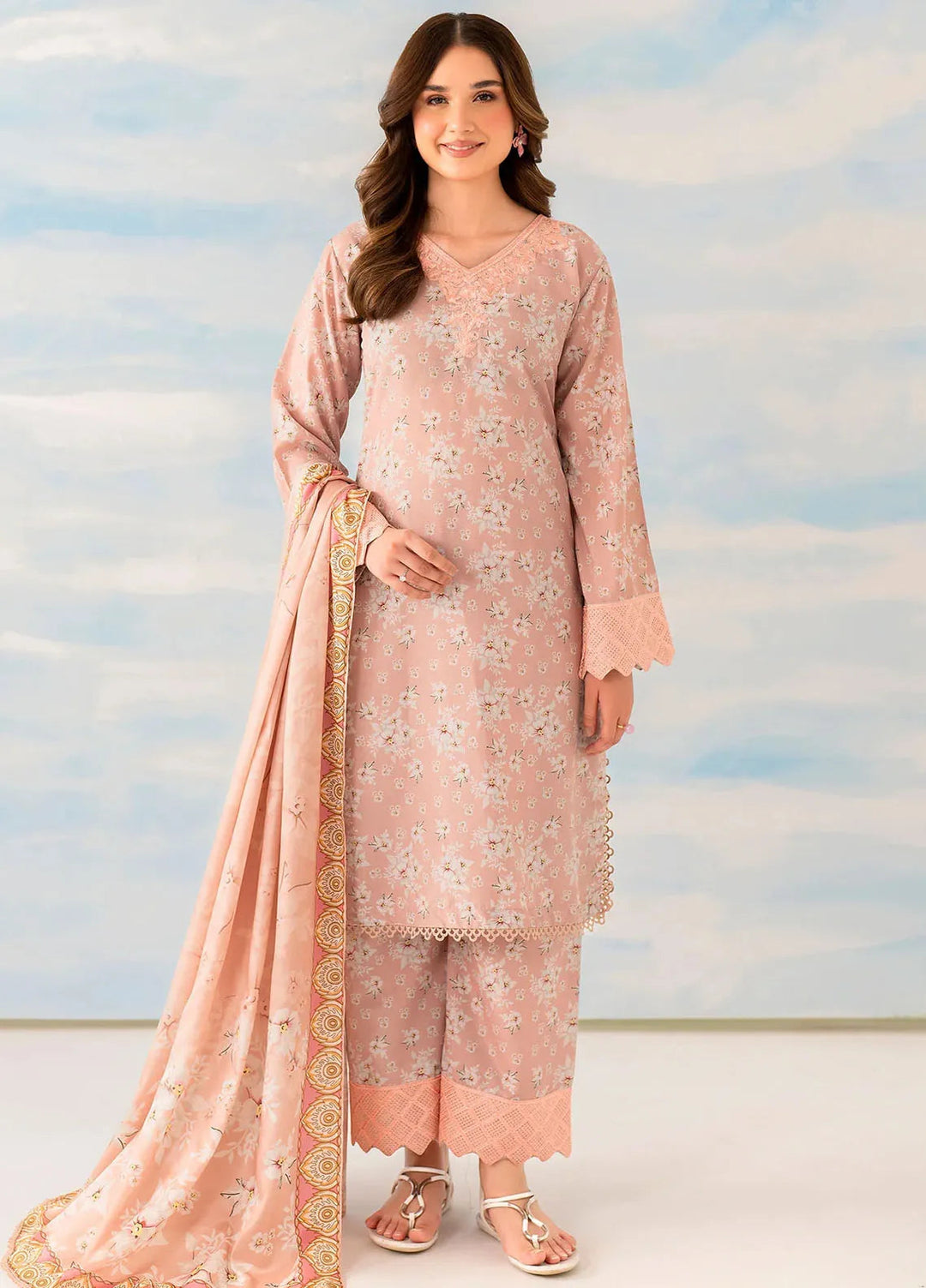 Panache Apparel Pret Printed Lawn 3 Piece Suit Flora