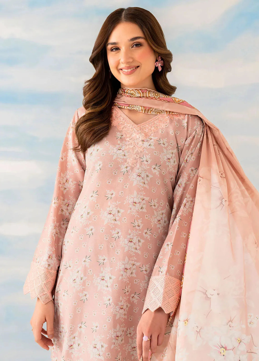 Panache Apparel Pret Printed Lawn 3 Piece Suit Flora