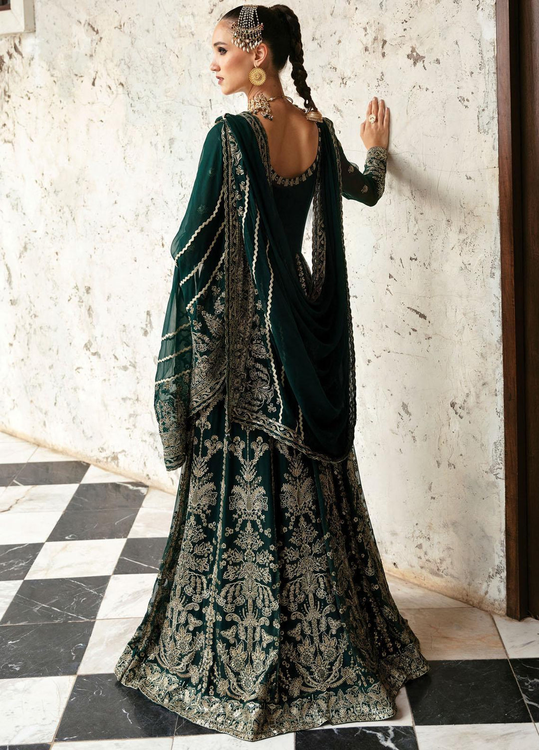 Panache By Ayzel By Afrozeh Embroidered Chiffon Suits Unstitched 3 Piece AAF23PC AZ-V5-04 Dusk Dream - Luxury Collection