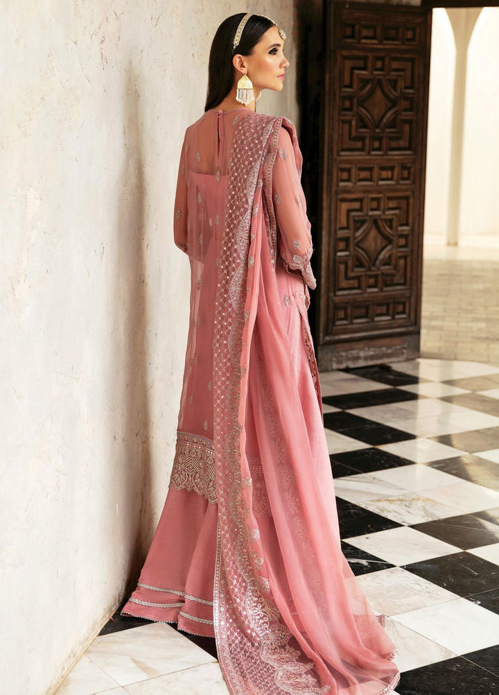 Panache By Ayzel By Afrozeh Embroidered Chiffon Suits Unstitched 3 Piece AAF23PC AZ-V5-08 Sakura - Luxury Collection