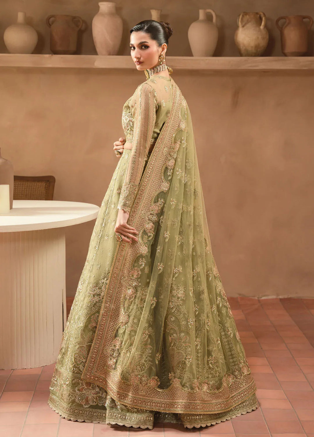 Panache by Ayzel Embroidered Organza Suit Unstitched 3 Piece AAF24PF D-02 Inessa - Formals Collection