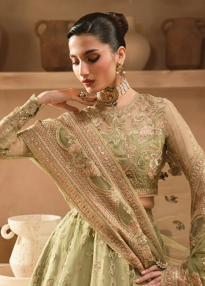 Panache by Ayzel Embroidered Organza Suit Unstitched 3 Piece AAF24PF D-02 Inessa - Formals Collection