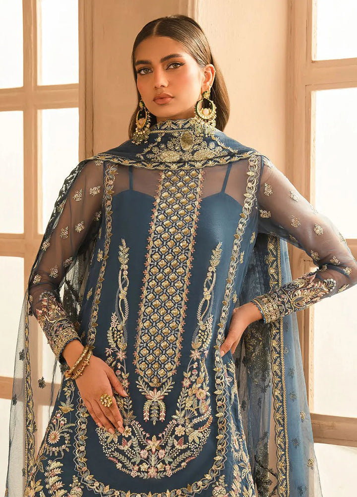 Panache by Ayzel Embroidered Organza Suit Unstitched 3 Piece AAF24PF D-03 Lara - Formals Collection