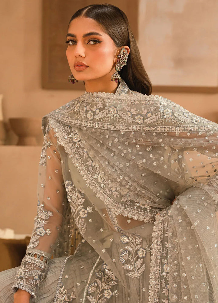 Panache by Ayzel Embroidered Organza Suit Unstitched 3 Piece AAF24PF D-05 Dasha - Formals Collection