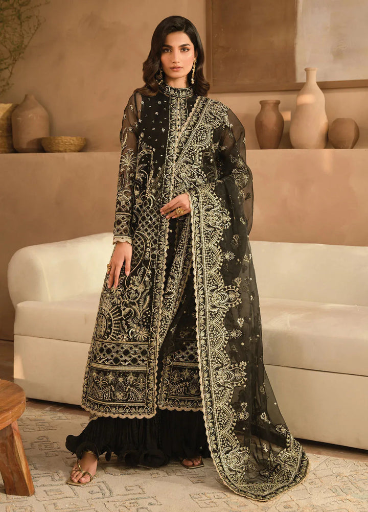 Panache by Ayzel Embroidered Organza Suit Unstitched 3 Piece AAF24PF D-06 Orina - Formals Collection