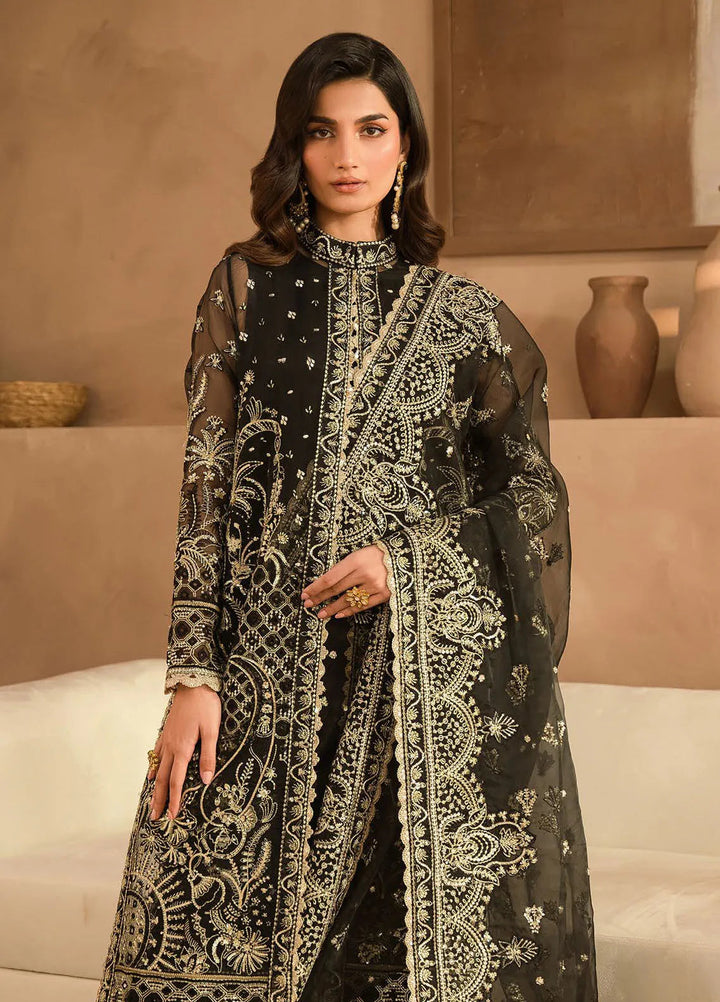 Panache by Ayzel Embroidered Organza Suit Unstitched 3 Piece AAF24PF D-06 Orina - Formals Collection