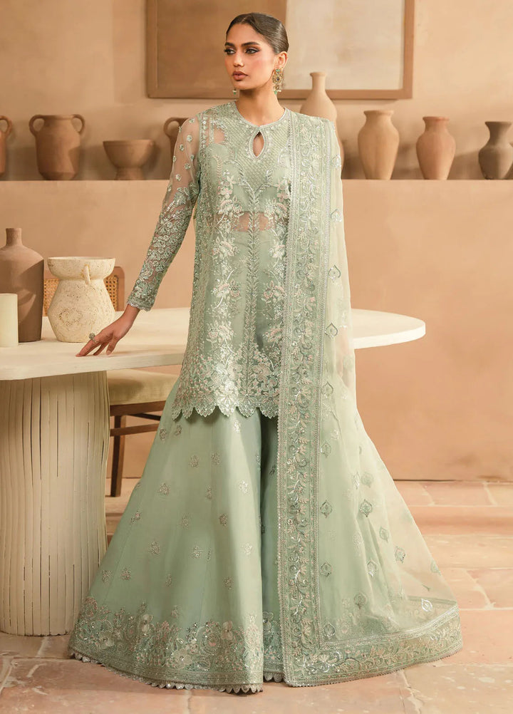 Panache by Ayzel Embroidered Organza Suit Unstitched 3 Piece AAF24PF D-07 Illiana - Formals Collection
