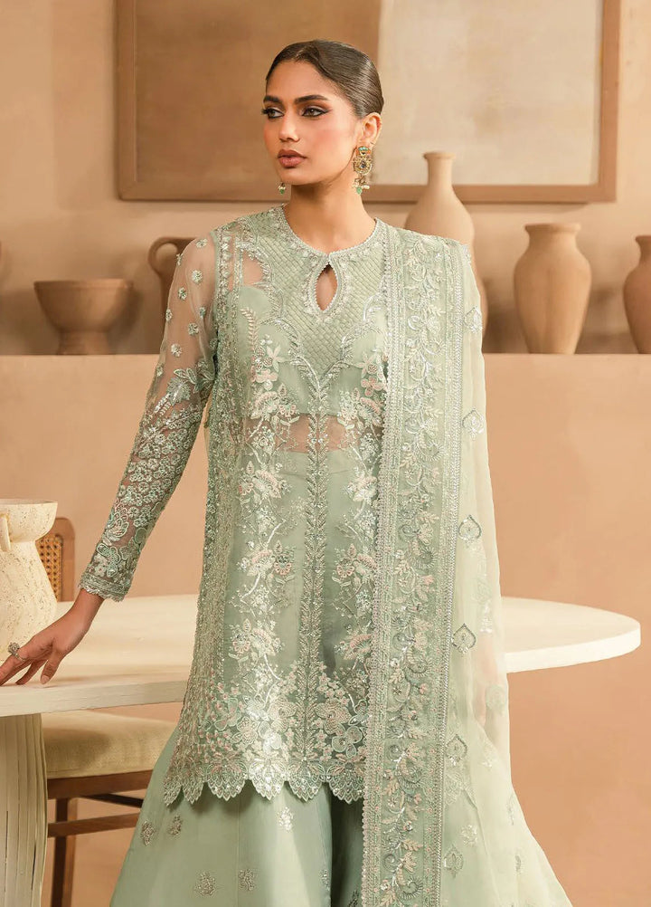 Panache by Ayzel Embroidered Organza Suit Unstitched 3 Piece AAF24PF D-07 Illiana - Formals Collection