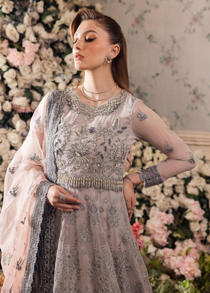 Panache By Saad Shaikh Embroidered Chiffon Suits Unstitched 4 Piece SSK24P Insiya - Luxury Collection