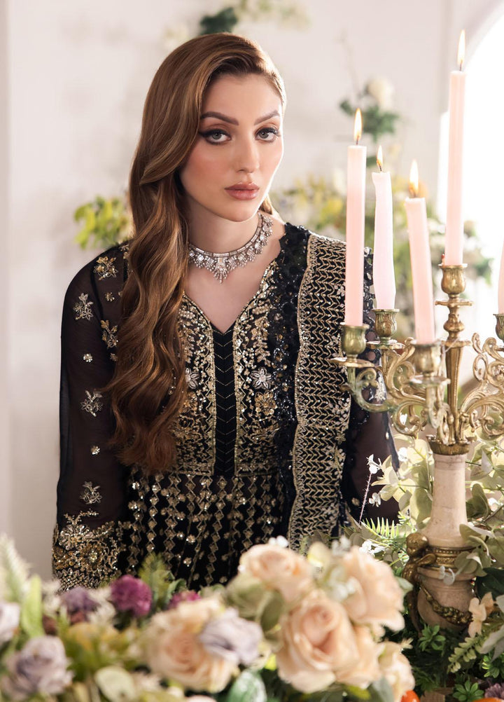 Panache By Saad Shaikh Embroidered Chiffon Suits Unstitched 4 Piece SSK24P Rayam - Luxury Collection