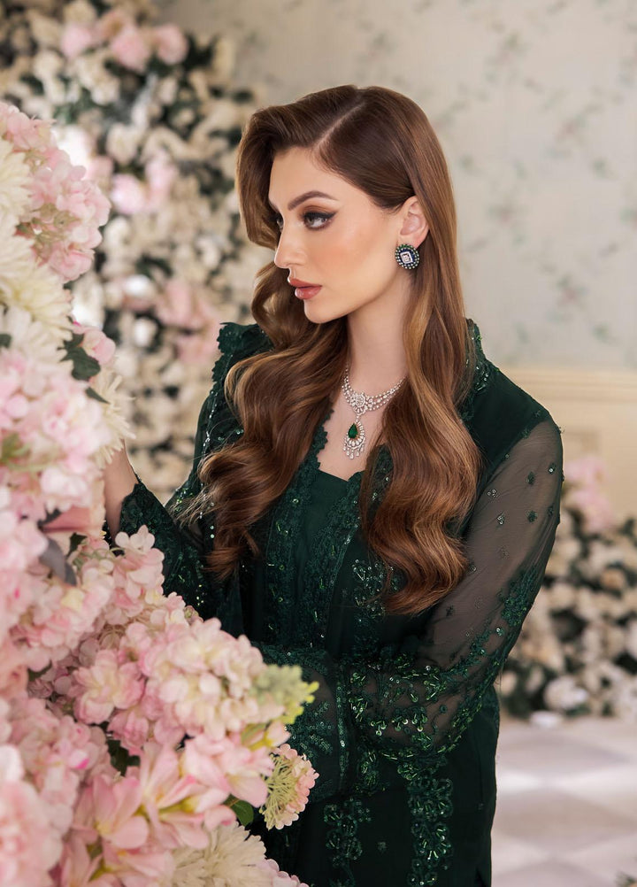 Panache By Saad Shaikh Embroidered Chiffon Suits Unstitched 4 Piece SSK24P Sabeen - Luxury Collection