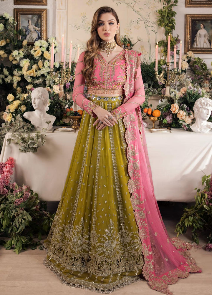 Panache By Saad Shaikh Embroidered Chiffon Suits Unstitched 4 Piece SSK24P Taskheer - Luxury Collection