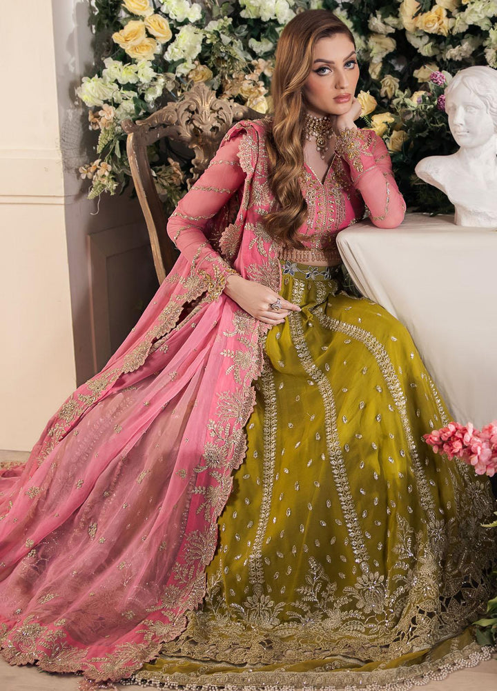 Panache By Saad Shaikh Embroidered Chiffon Suits Unstitched 4 Piece SSK24P Taskheer - Luxury Collection