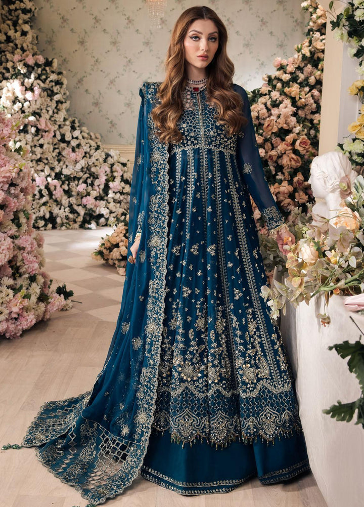 Panache By Saad Shaikh Embroidered Chiffon Suits Unstitched 4 Piece SSK24P Yumna - Luxury Collection