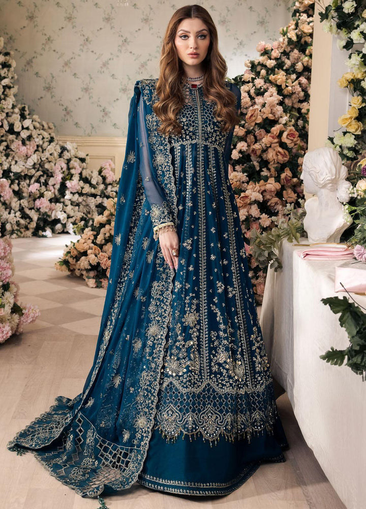 Panache By Saad Shaikh Embroidered Chiffon Suits Unstitched 4 Piece SSK24P Yumna - Luxury Collection