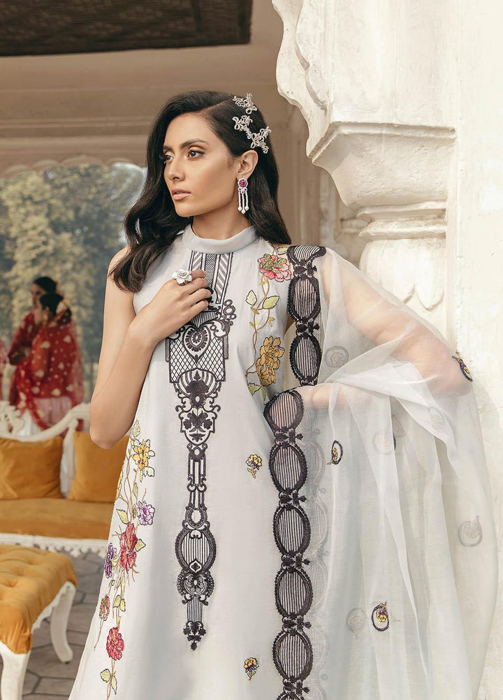 Dastaan By Panache Embroidered Lawn Suits Unstitched 3 Piece PN21D 03 - Luxury Collection