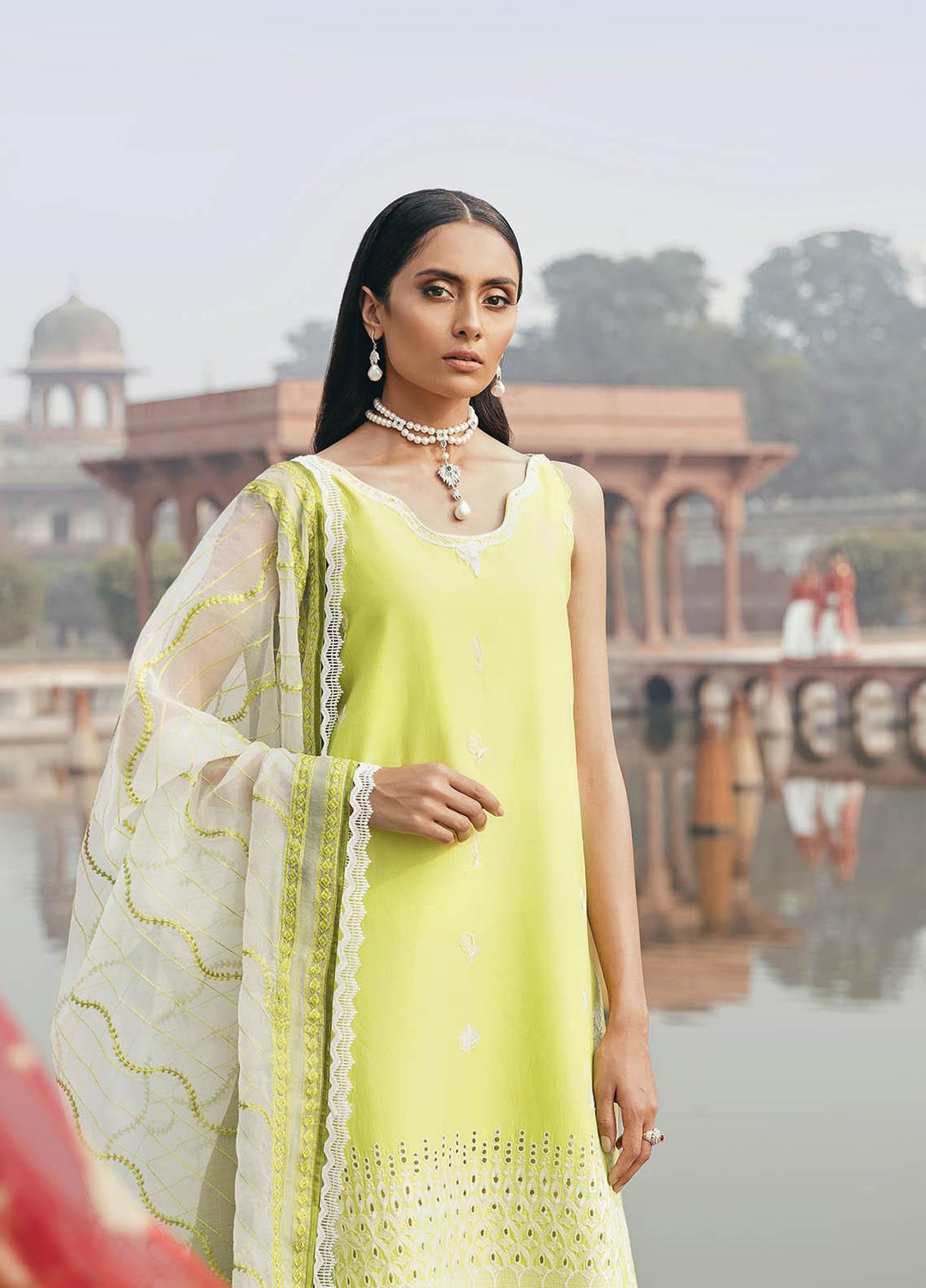 Dastaan By Panache Embroidered Lawn Suits Unstitched 3 Piece PN21D 04 - Luxury Collection