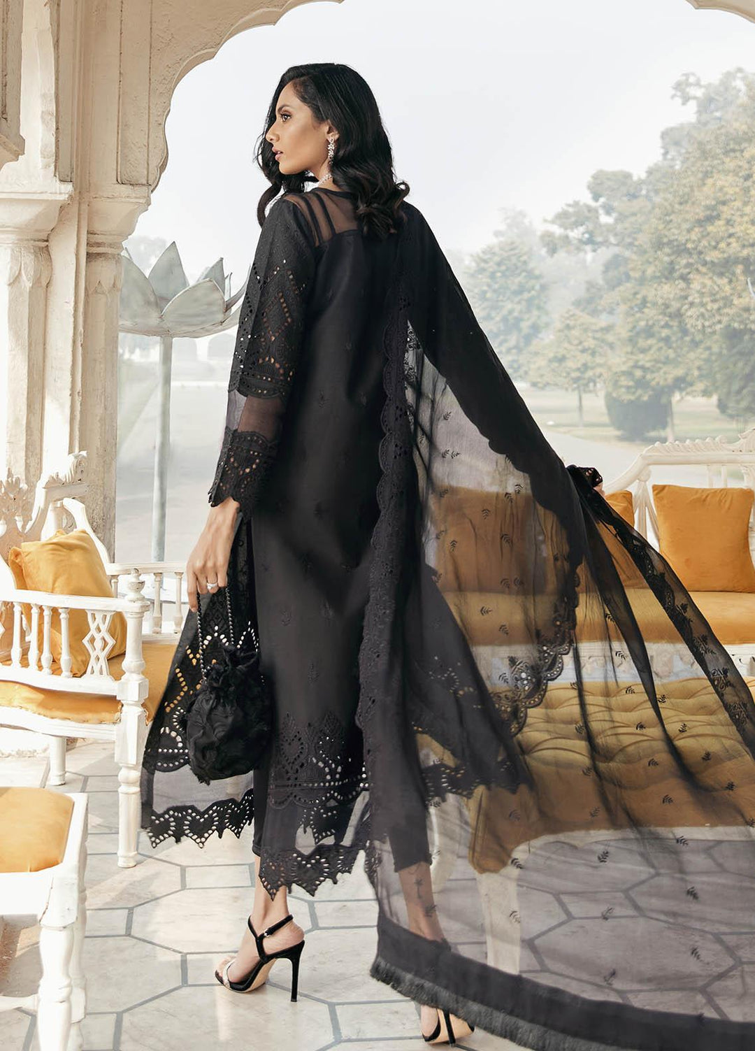 Dastaan By Panache Embroidered Lawn Suits Unstitched 3 Piece PN21D 07 - Luxury Collection