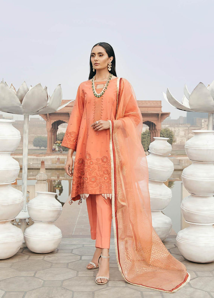 Dastaan By Panache Embroidered Lawn Suits Unstitched 3 Piece PN21D 08 - Luxury Collection