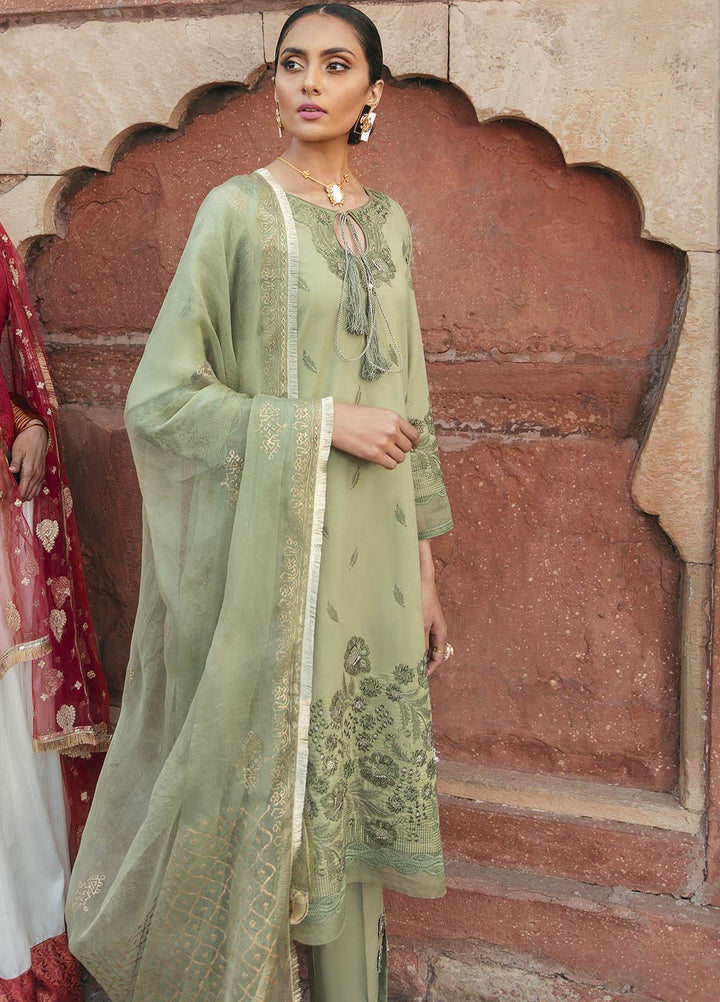 Dastaan By Panache Embroidered Lawn Suits Unstitched 3 Piece PN21D 09 - Luxury Collection