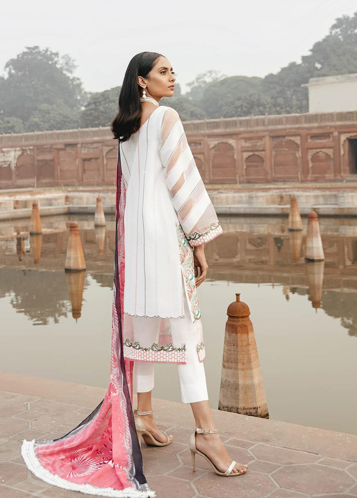 Dastaan By Panache Embroidered Lawn Suits Unstitched 3 Piece PN21D 12 - Luxury Collection