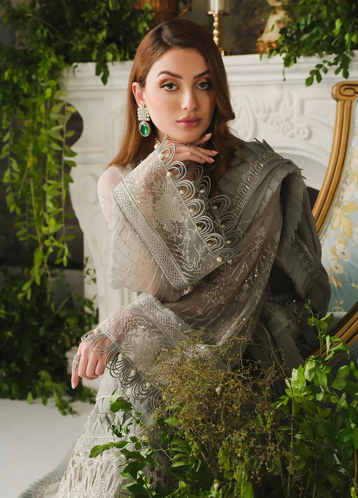 Paras by Pasha Embroidered Chiffon Suit Unstitched 3 Piece PBP24A PR101-Stargaze - Luxury Collection