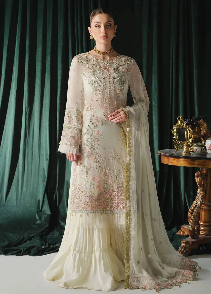 Paras by Pasha Embroidered Chiffon Suit Unstitched 3 Piece PBP24A PR107-Jasmine - Luxury Collection